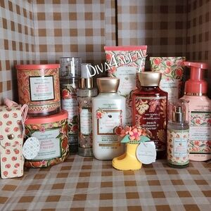 Bath & Body Works X Vera Bradley PEACH BLOSSOM & NECTAR 12PC Collection Set
